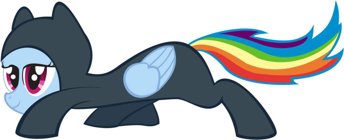 Rainbow Dash In Burglar Suit Vector By Saturtron - Rainbow Dash (1252x637)
