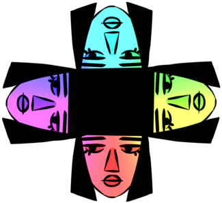 Poppycoco 0 0 Heads By Poppycoco - Cross (400x310)