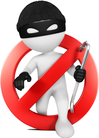 You're Our Neighbor • Your Safety Matters - Burglar Alarm Cartoon (472x600)