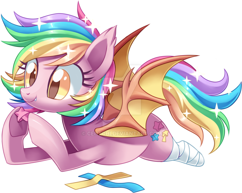 Paper Stars By Centchi - Bat Pony Paper Stars (994x803)