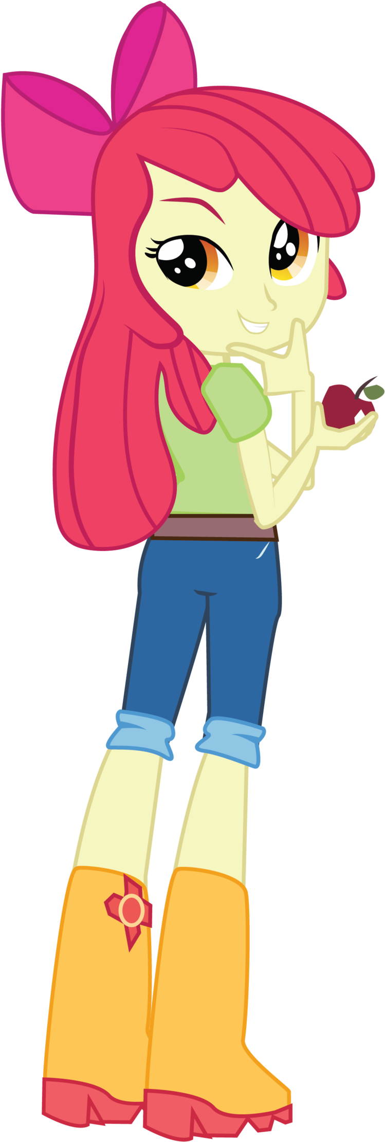 Apple Bloom Eg Vector By Jongoji245 On Deviantart Rh - Mlp Eg Apple Bloom (1024x2255)