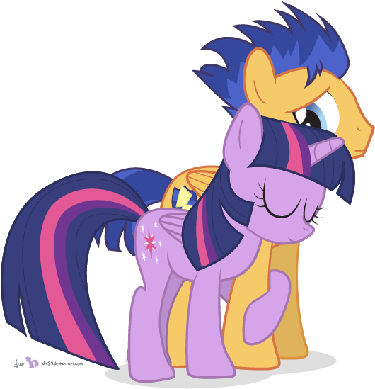 Twilight Sparkle Flash Sentry Sunset Shimmer Princess - Dm29 Twilight And Flash Sentry (560x560)