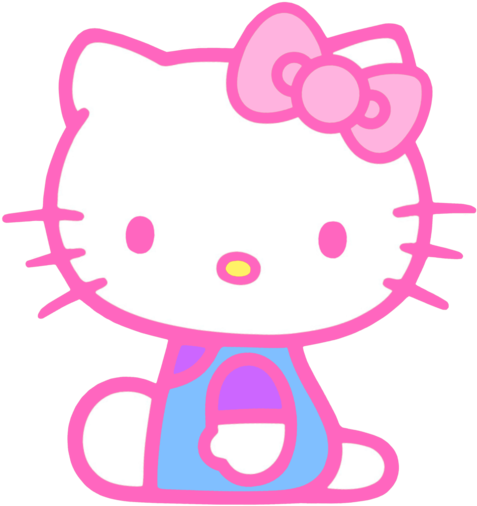 ♥cute Killer Kitty Kawaii♥ - Hello Kitty Pink Black (500x520)