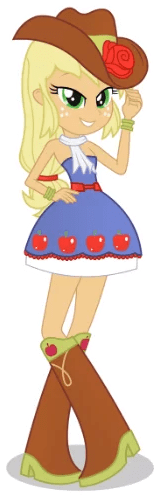My Little Pony Telegram Sticker - My Little Pony Equestria Girl Applejack (512x512)