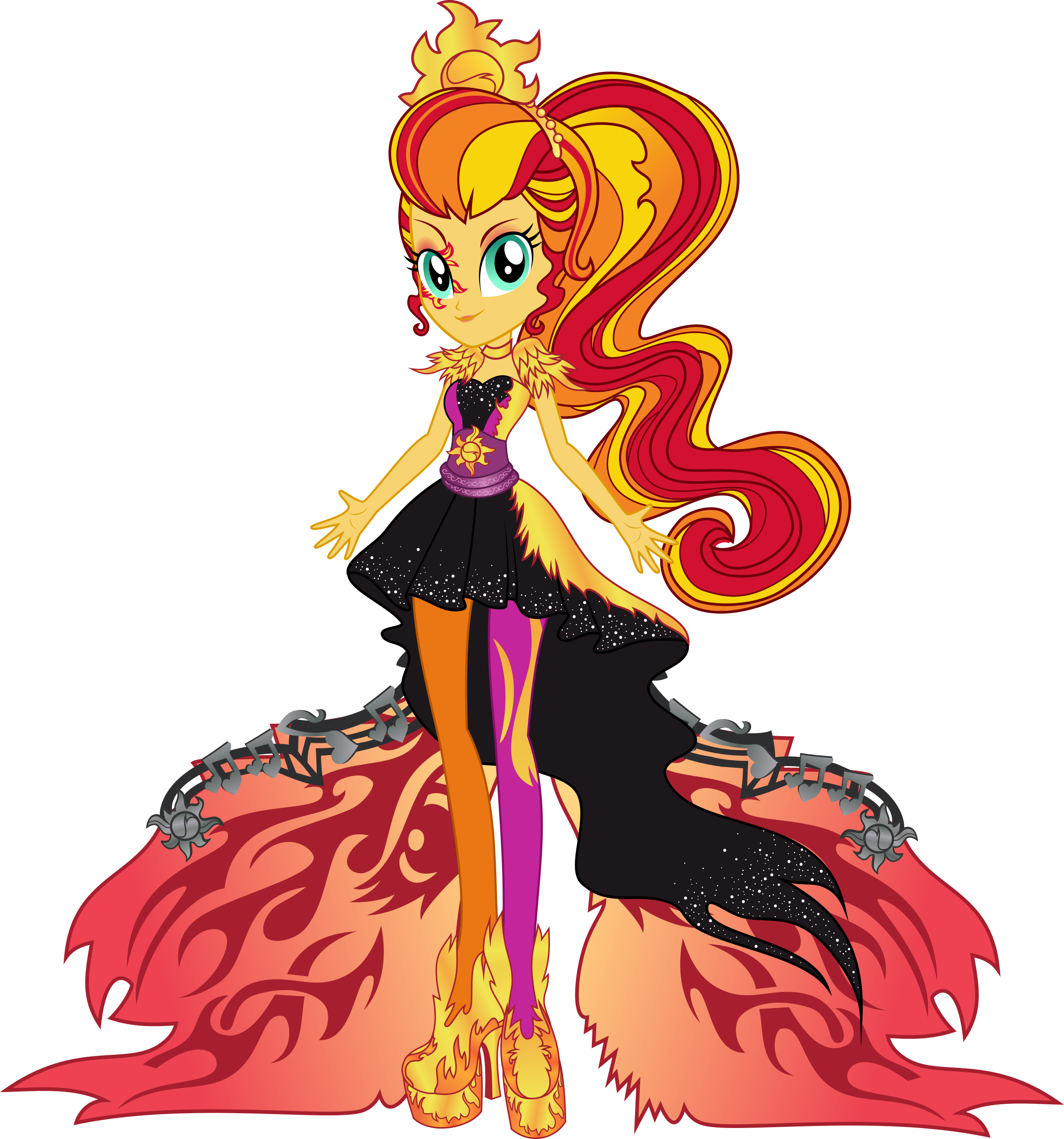 سانست شیمر - Equestria Girls: Sunset Shimmer's Time To Shine (2513x2691)