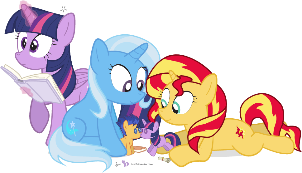 پرنسس توایلایت - Trixie X Sunset Shimmer (1000x575)