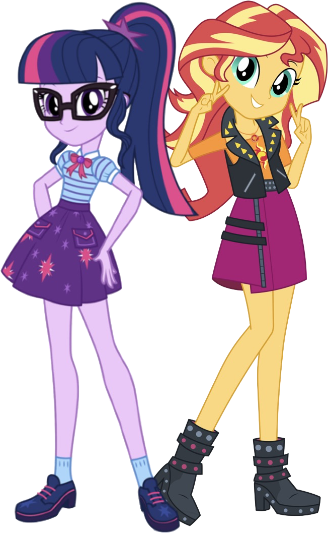 Sunset Shimmer And Sci Twi By Superbobiann - Twilight Sparkle ...