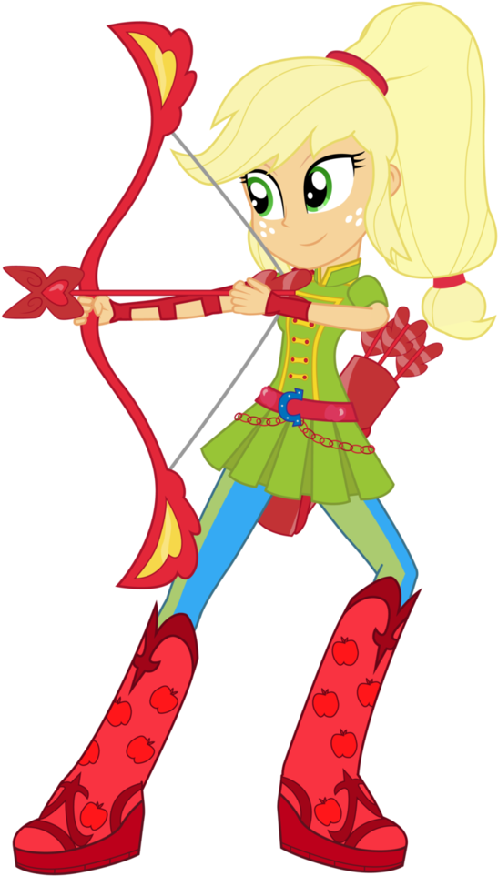 Archer-applejack By Amante56 - My Little Pony: Equestria Girls – Friendship Games (759x1052)
