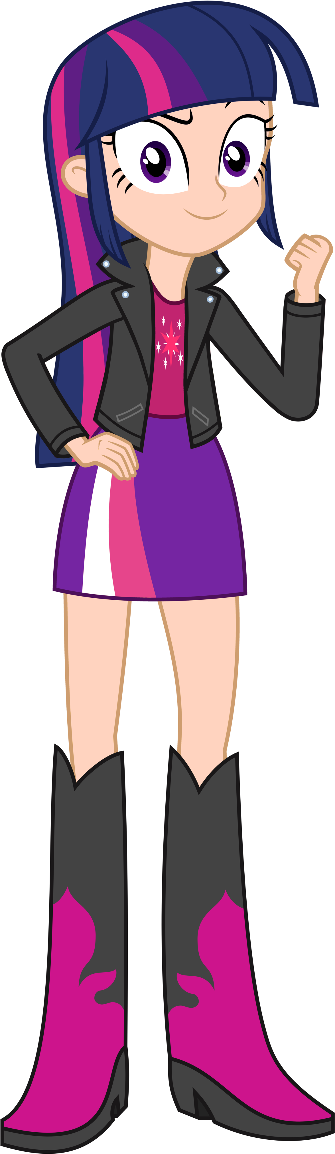 Twilight Sparkle Styled As Sunset Shimmer By Sebisscout1997 - Twilight Sparkle As Sunset Shimmer (1280x4073)