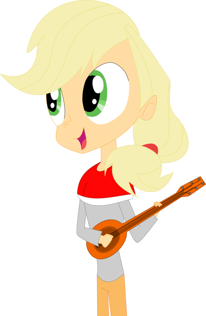 Applejack Is Playing By Michaelsety - Cartoon (722x1107)