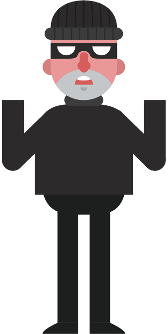 Prepare For Home Security - Cartoon (339x672)