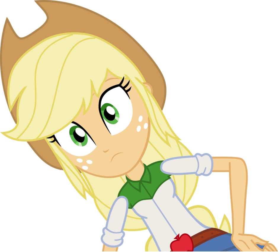 Equestria Girl Applejack Vector 1 By Darksoul46 - Applejack Equestria Girls Angry (938x851)