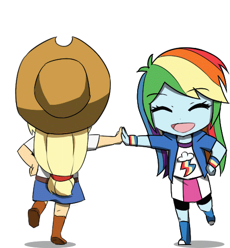 Alternate Mane Seven, Animated, Applejack, Artist - Internet Explorer Chrome Gif (609x511)