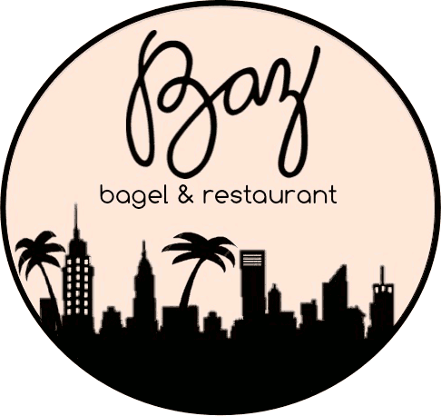 Pour Your Own Drinks Under Genuine Superette - Baz Bagel Logo (486x458)
