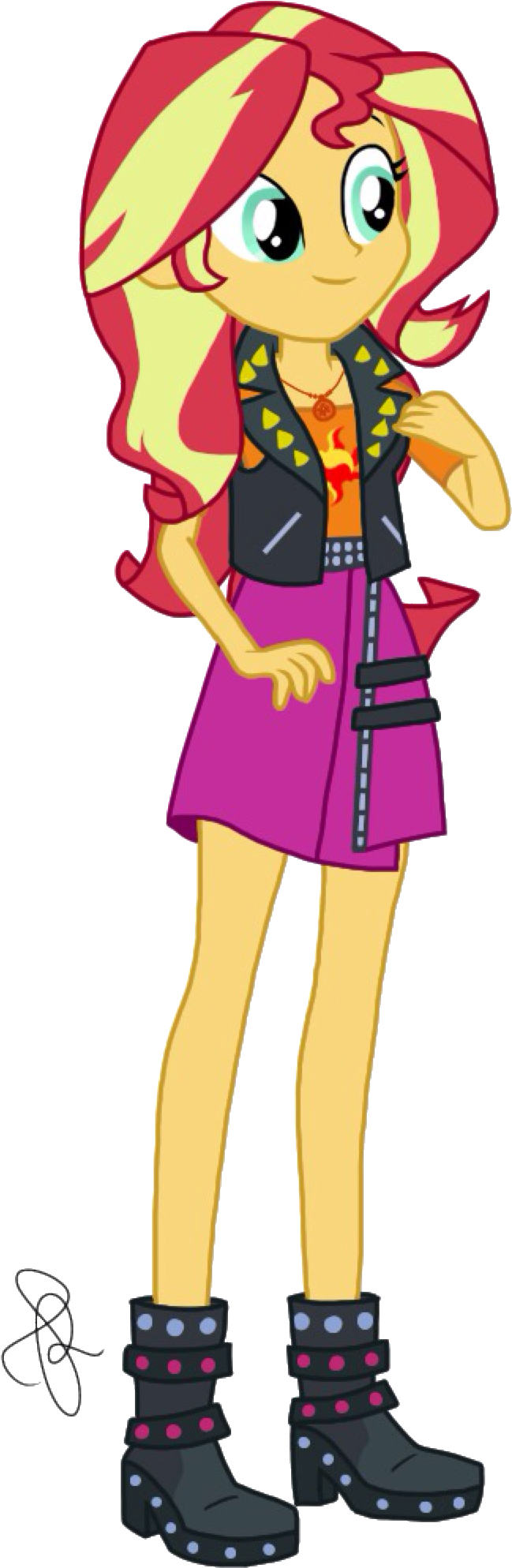Eqg Series - Sunset Shimmer Resort Outfit (710x2048)