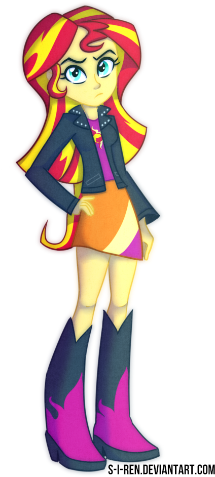 Sunset Shimmer By S I Ren - Mlp Eg Sunset Shimmer New Look (500x1000)