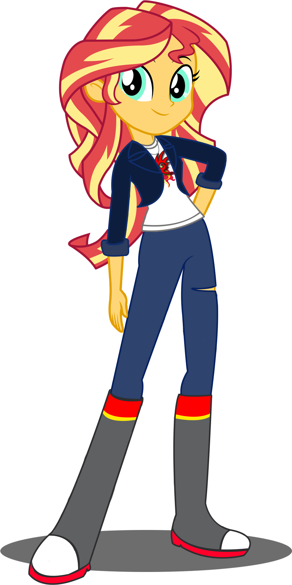 Sunset Shimmer New Vector By Trungtranhaitrung Sunset - Sunset Shimmer New Outfit (1009x2209)