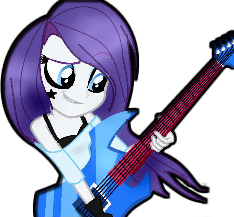 Rarity Loves Rock By Theandy-bright - Cartoon (800x716)