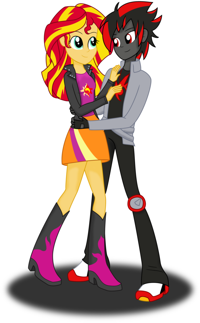 Sunset Shimmer And Shadow By Deannaphantom13 - Sunset Shimmer (704x1135)