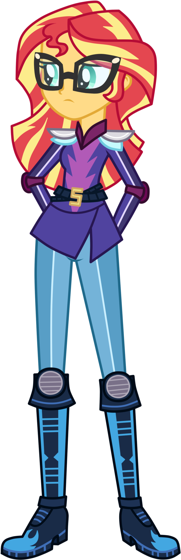 Au Motocross Sunset Shimmer - Cartoon (1024x1991)