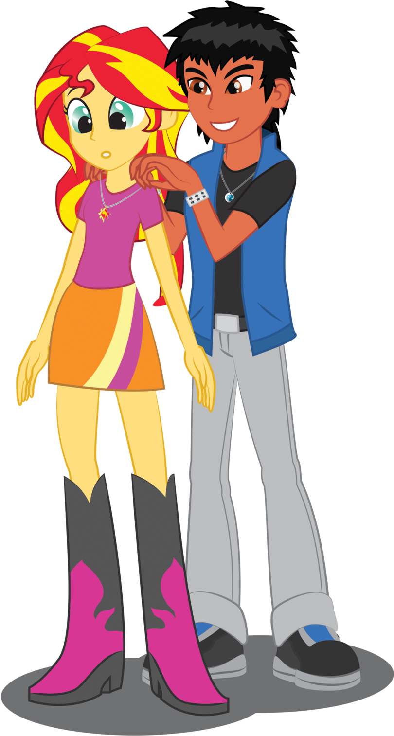 A Gift For Sunset Shimmer By Redtriangle On Deviantart - Sunset Shimmer En Hombre (1280x1656)