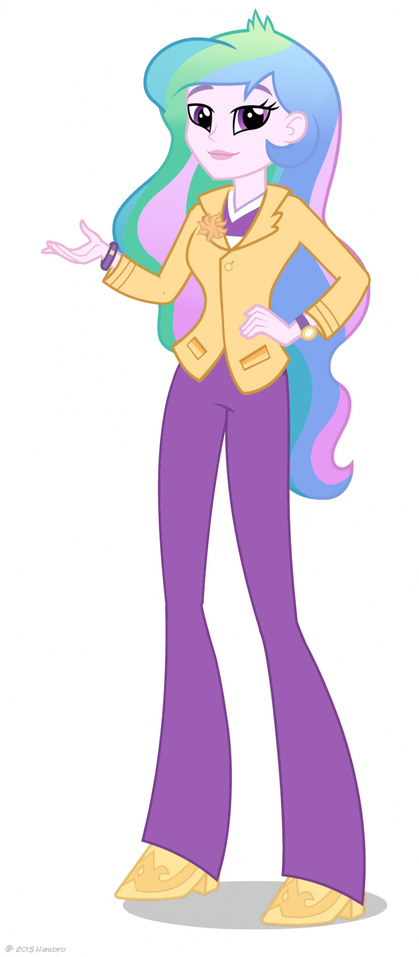 Equestria Girls Principal Celestia Artwork - Illustration (817x1867)
