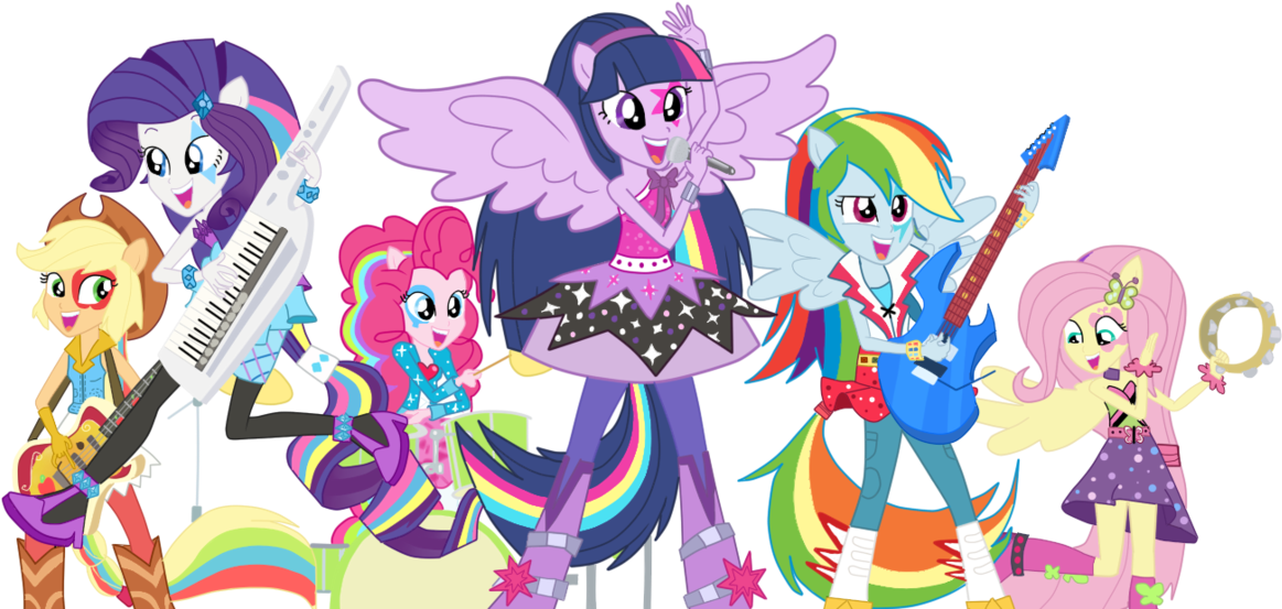 Vaniaeditors, Bass, Drums, Equestria Girls, Fluttershy, - My Little Pony: Equestria Girls - Rainbow Rocks (1280x556)