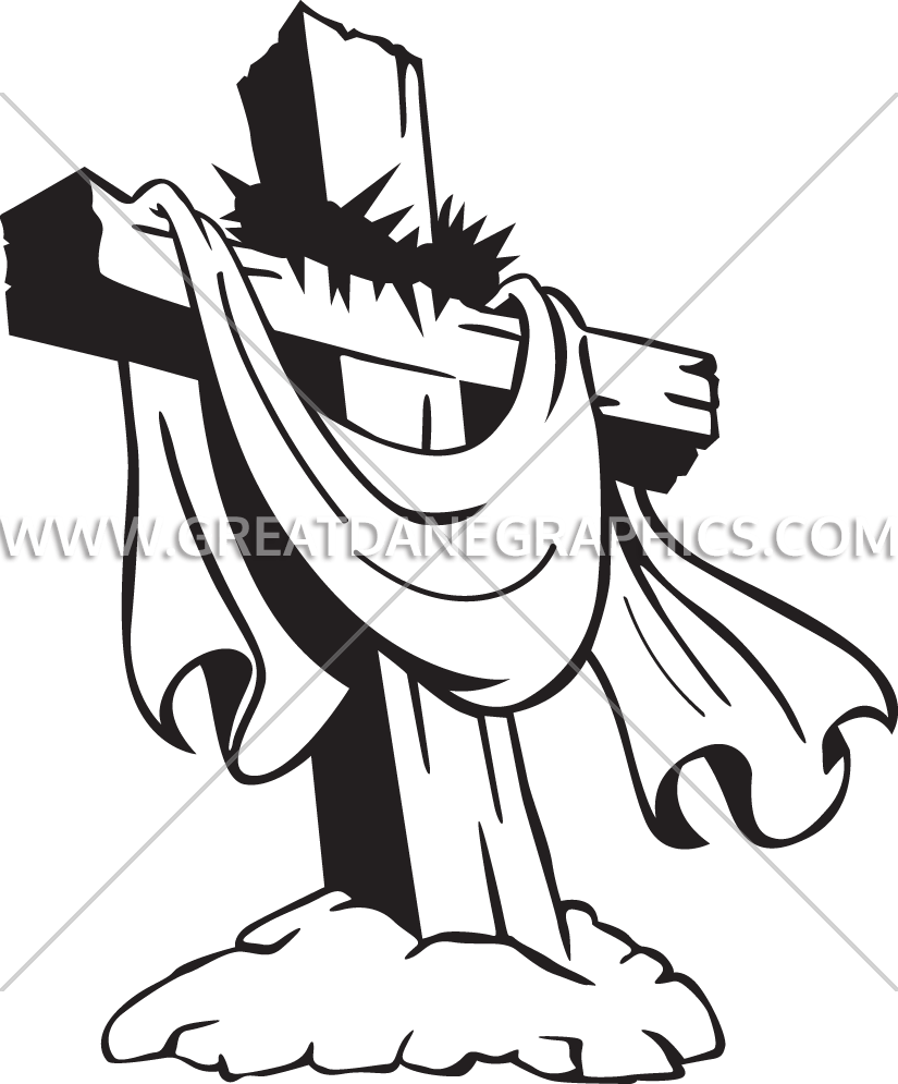 Cross On Hill Clip Art At Clker - Cartoon (825x995)
