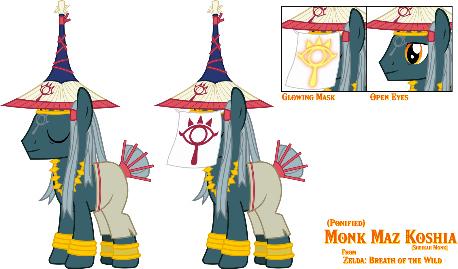 Sketchmcreations, Bracelet, Breath Of The Wild, Clothes, - Zelda Breath Of The Wild Monk Maz Koshia (1600x933)