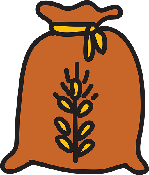 Wheat Bag Computer Icons Gunny Sack Clip Art - Clip Art Wheat Bags (512x601)