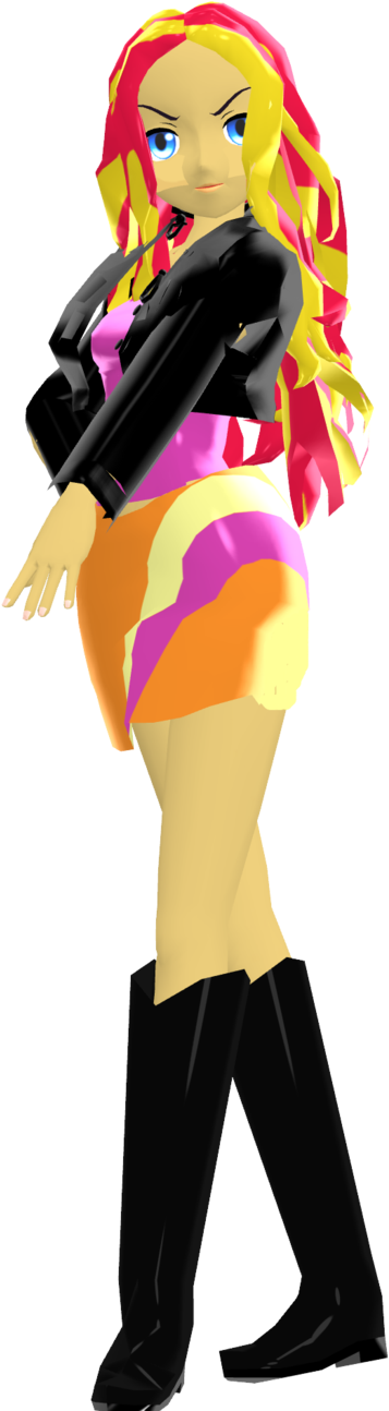 Mmd Sunset Shimmer Finished Dl By Frede15 - Sunset Shimmer (615x1298)