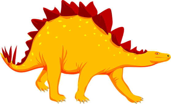 Dinosaur Stegosaurus Animal Ancient Extinc - Stegosaurus Vector (557x340)