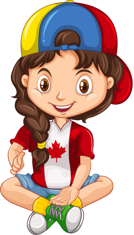 Personnages, Illustration, Individu, Personne, Gens - Canadian Girl And Boy (458x800)