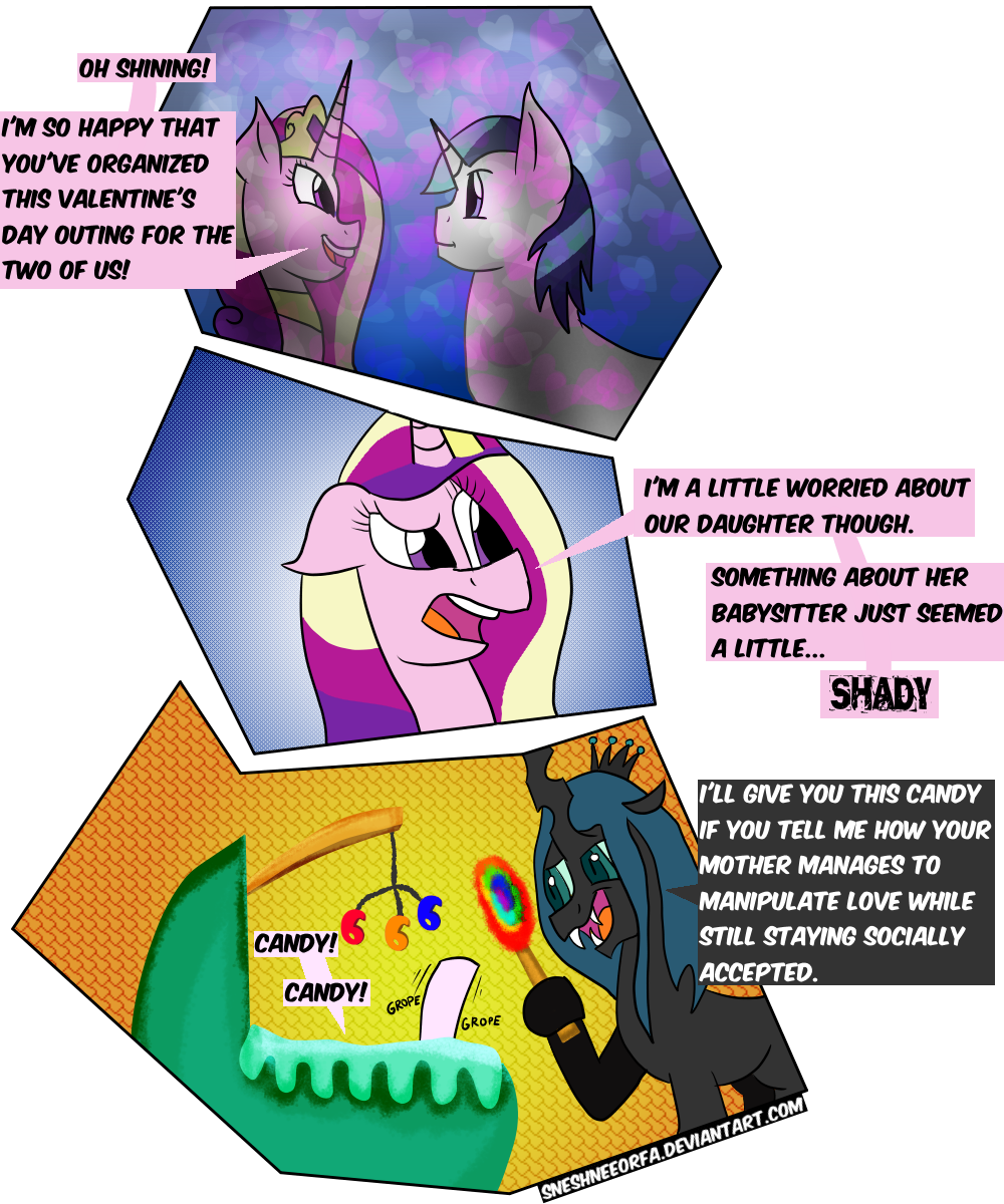 666, Alicorn, Artist - Mlp Flurry Heart And Queen Chrysalis (1000x1200)