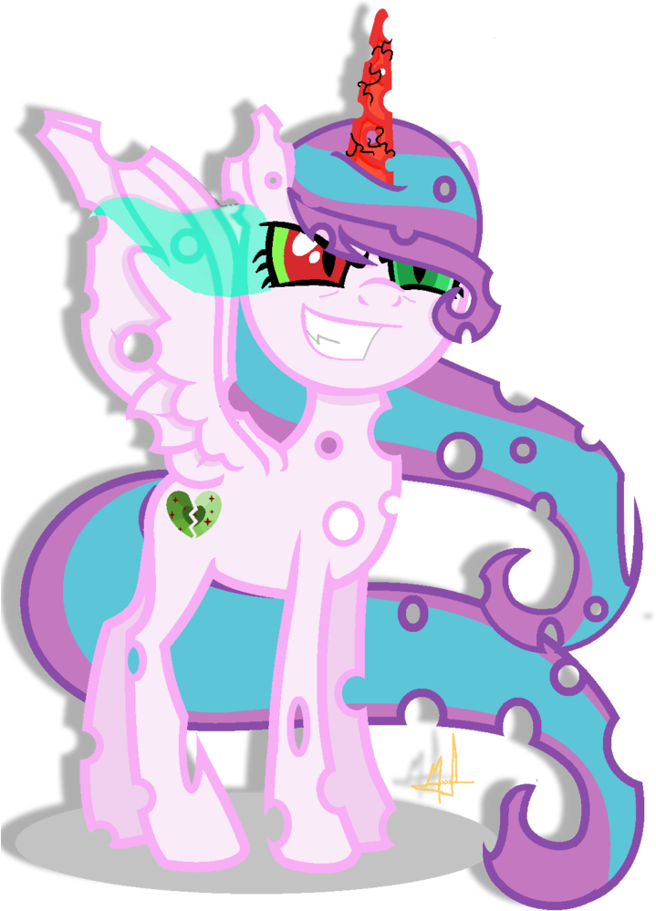 Little903, Base Used, Changeling, Dark Magic, Edgy, - Mlp Flurry Heart Evil (719x1024)