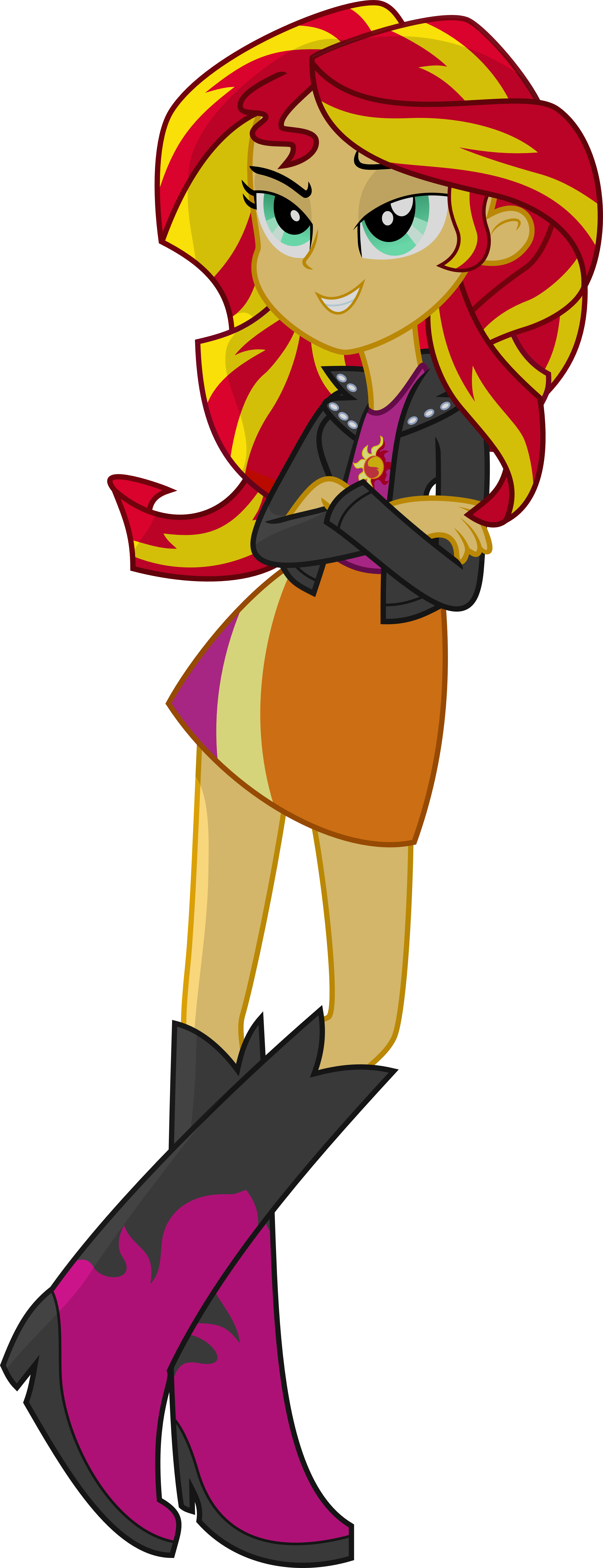 Nano23823 281 31 Human Sunset Shimmer By Givralix - Sunset Shimmer Human (3000x7804)