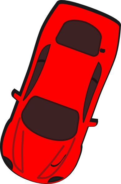 Red Car Top View 250 Clip Art At Clker Com Vector Clip - Red Car Top View 250 Clip Art At Clker Com Vector Clip (390x591)