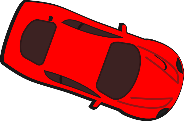 340 Clip Art At Clker - Car Top View (600x396)