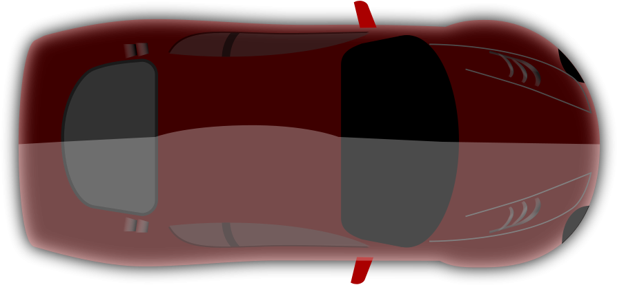 Car From The Top - Auto Vista Superior Fondo Transparente (900x418)