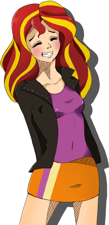 Sunset - Illustration (556x850)