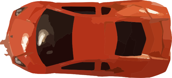 Race Car Clipart Birds Eye View - Transparent Car From Above (600x272)