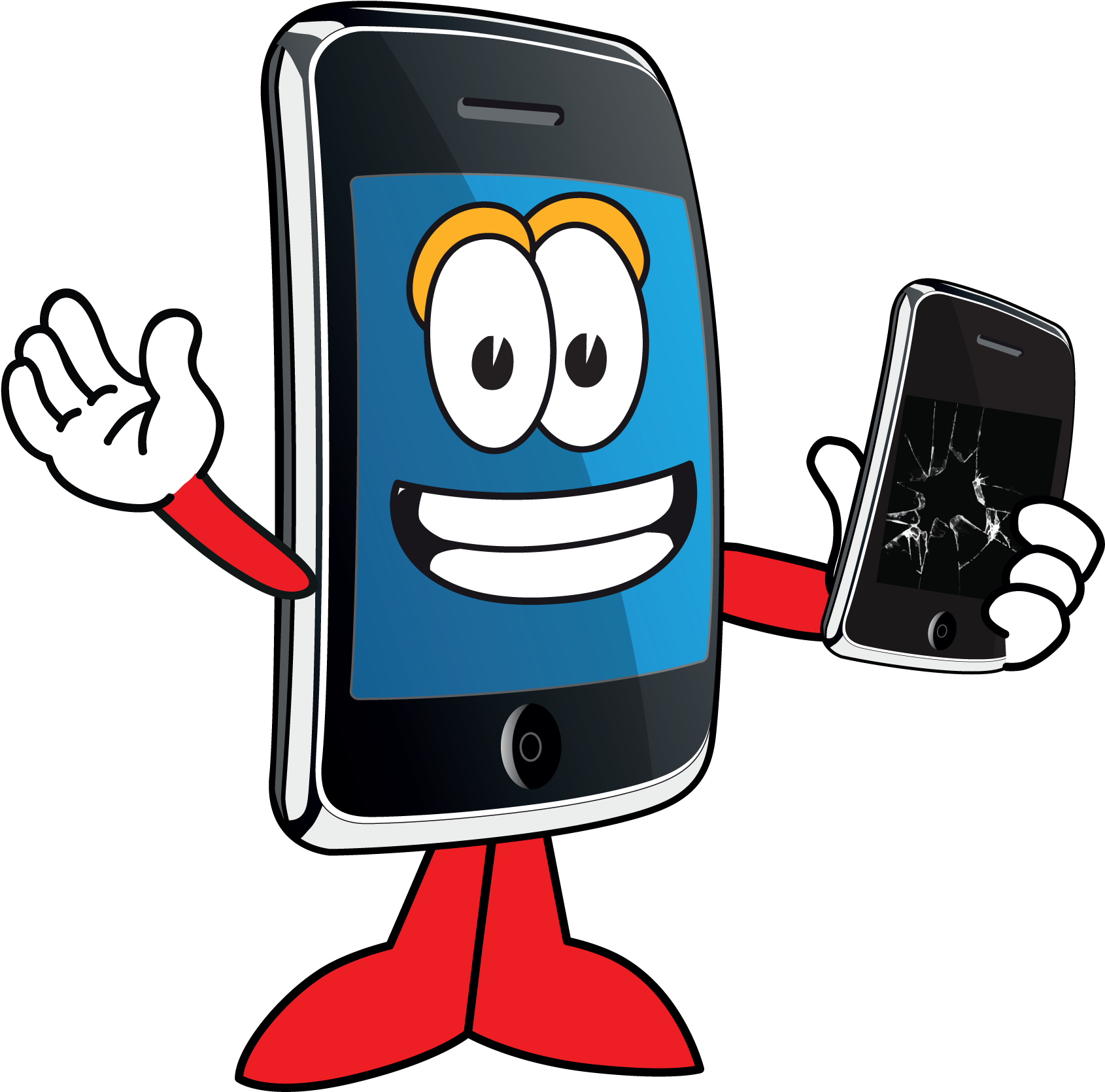 We Can Fix Your Device At Your Home Or Office - Phone Repair Png Cartoon (1704x1702)