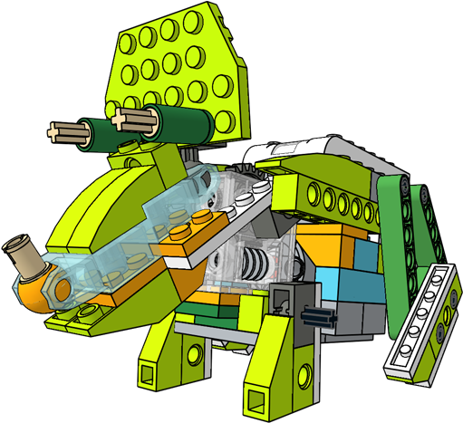 Triceratops Unofficial Building Instruction For Lego - Lego Wedo 2.0 Projects (512x512)