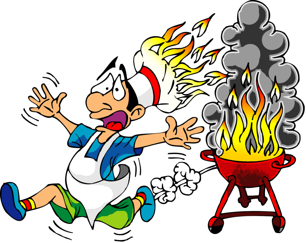 Bbq Clipart Free Butterfly - Barbecue Cartoon (1280x1014)