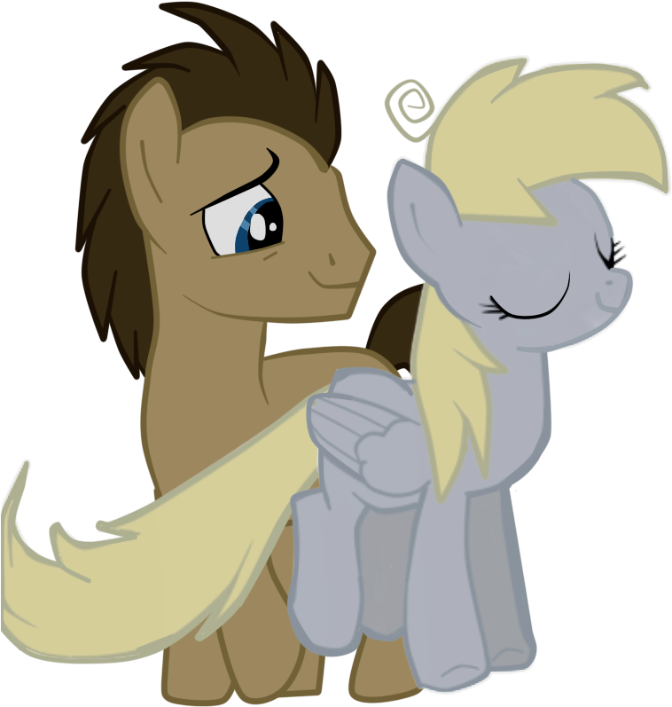 My Little Pony Friendship Is Magic Derpy And Doctor - Cartoon (800x831)
