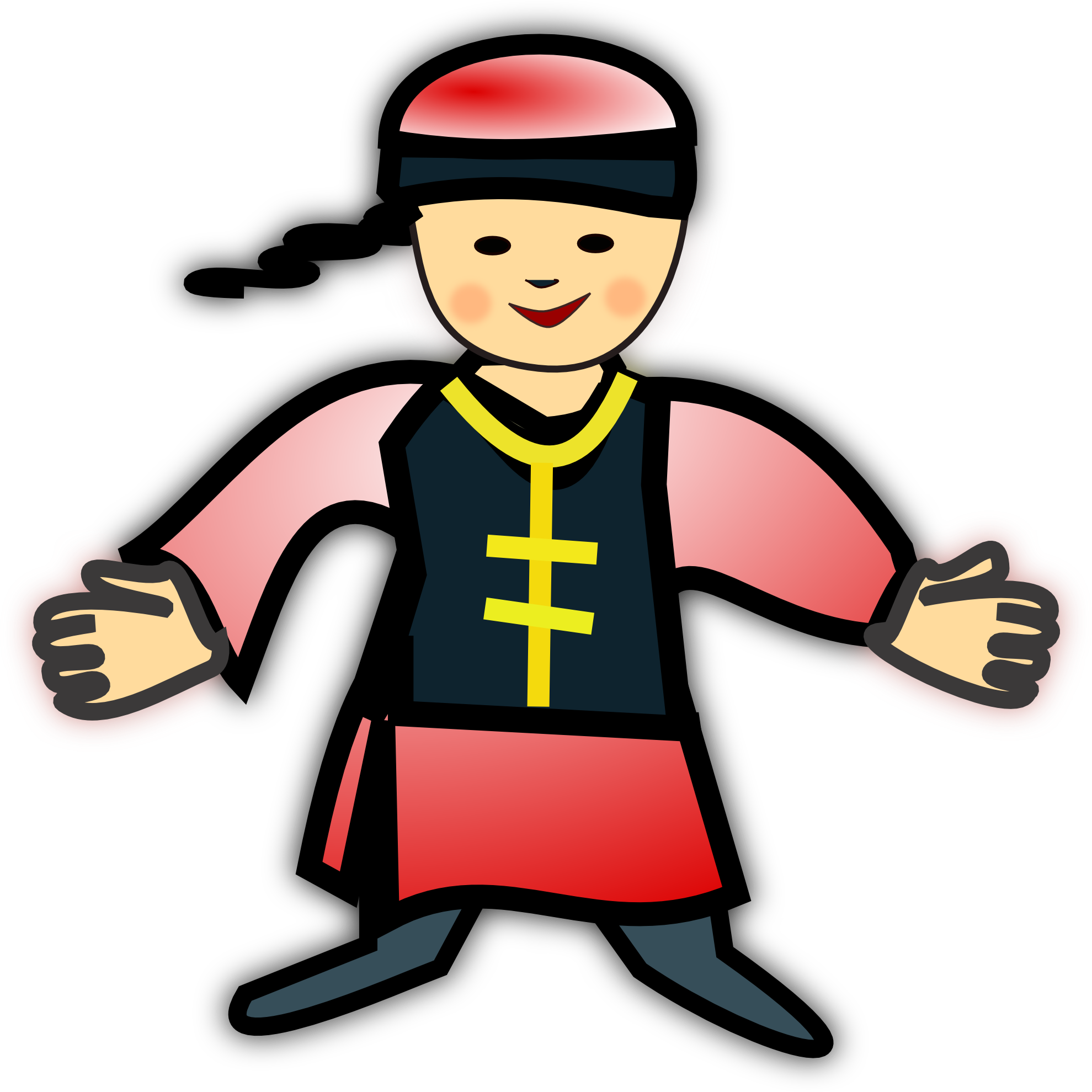 Chinese - Chinese Guy Clipart (720x720)