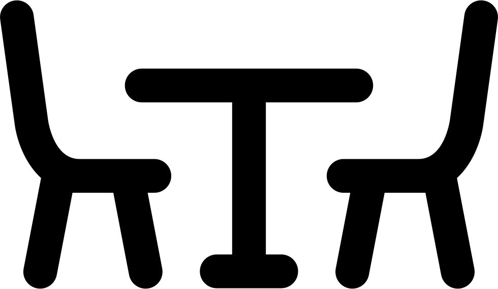 Dining Table With Chairs Comments - Dinner Table Icon Png (980x568)