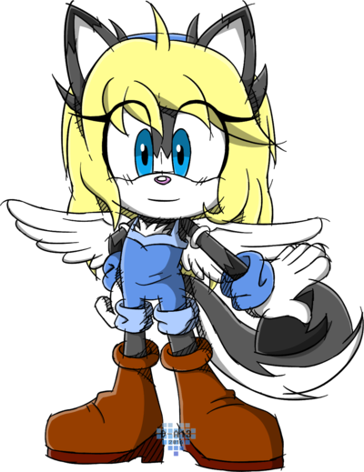 Sa Channel Angel The Husky By Denny-art13 - Cartoon (400x519)