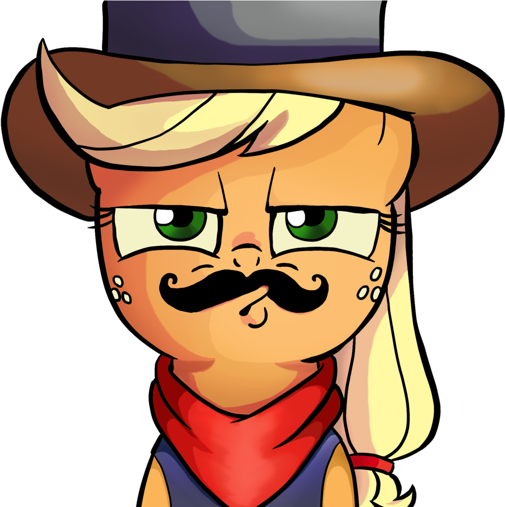 Ildhb, Bandana, Cowboy Hat, Hat, Looking At You, Moustache, - Cartoon (1104x1024)