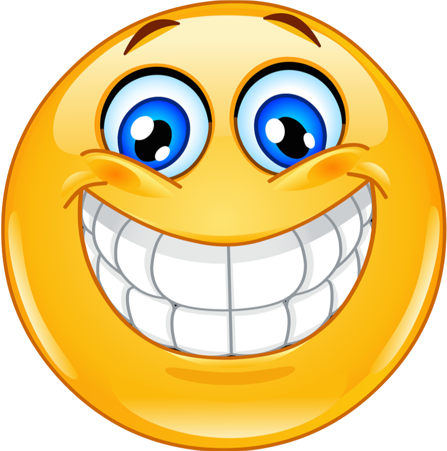 Smiley Emoticon Clip Art - Big Smile (910x919)